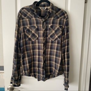 Salt Valley Western Lightweight Plaid Shirt